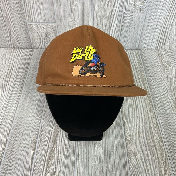 COAL Do The Dirty Light Brown Flat Bill Rope Hat Motocross Dirt Bike - Picture 3 of 8